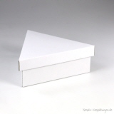 Stülpdeckelverpackung 414 Triangel - Größe 01 weiß geschlossen