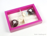 Cake Pops Geschenkverpackung - 2er-Set in Schiebe-Geschenkbox mit Klarsichthülle und Kartoneinlage