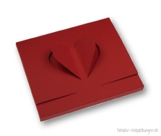 Fantasy-Verpackung Herz CD-Verpackung in rot