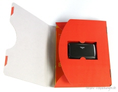 Geschenkmappe halb offen