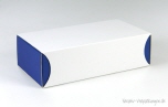 Schiebe-Geschenkbox 520  - Größe 01 weiß/blau
