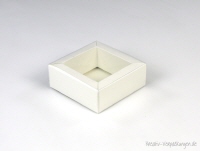Schiebebox Klarsichthülle 01 perlweiß
