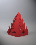 Deko-Feuer 96850110103 - Größe 01 - rot