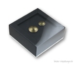 Geschenkverpackung Kn&ouml;pfe - Schiebebox mit Klarsichth&uuml;lle