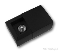 Geschenkverpackung Kreisel - Schiebebox schwarz