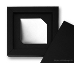 Geschenkverpackung f&uuml;r Magnet - Schiebebox schwarz mit Kartoneinlage