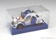 Klarsichtverpackung Modellauto mit Kartoneinlage blau