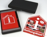 Geschenkverpackung f&uuml;r Rettungsbox - St&uuml;lpdeckelverpackung
