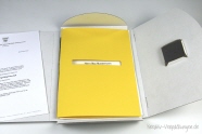 Mappe Jubiläums-Mailing - Mappe für Urkunde goldgelb
