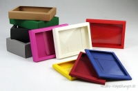 Postkartenverpackungen mit Klarsichtfenster