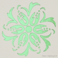 Prägung grün metallic